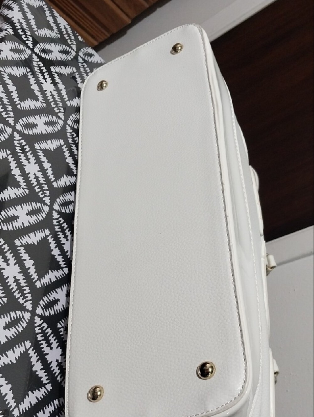 bebe Cream Logo Tote with Matching Wristlet - Picture 5 of 5